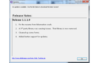 Auto-Hide Taskbar in Windows 10 Fix Update Available 1.1.1.0